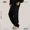 BE Men's Wear: American streetwear brand's heavyweight 400G earth-toned men's trousers, loose straight-leg pants, men's wide-leg sweatpants Application Scenario